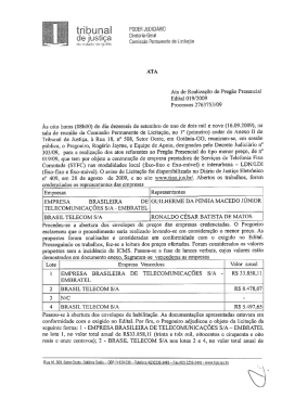 Ata - Tribunal de Justiça do Estado de Goiás