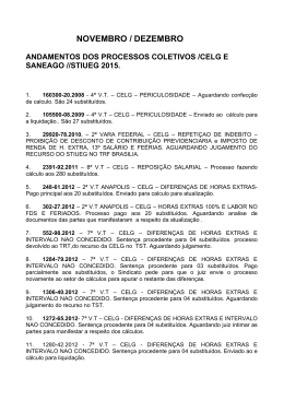 21/10/2014 Processos coletivos em andamento