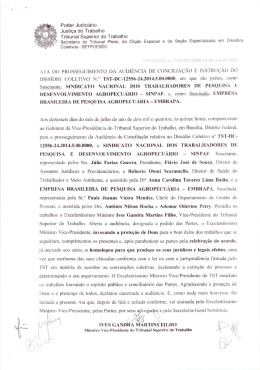 à Justiça do Trabalho - Sindicato Nacional dos Trabalhadores de