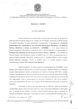 MINISTÉRIO PÚBLICO DO TRABALHO _ PROCURADORIA