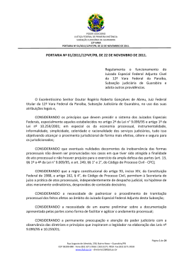 Portaria JEF de Guarabira - Justi&ccedil;a Federal na Para&iacute;ba