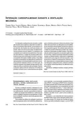 intera&ccedil;&atilde;o cardiopulmonar durante a ventila&ccedil;&atilde;o mec&acirc;nica
