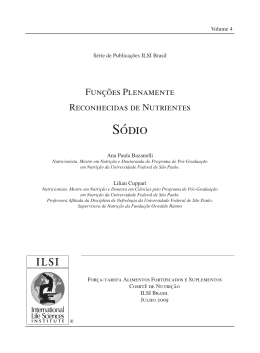 Fasc&iacute;culo 04 - S&oacute;dio - International Life Sciences Institute