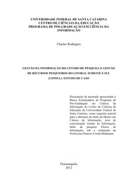 UNIVERSIDADE FEDERAL DE SANTA CATARINA