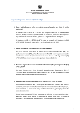Gases Fluorados com Efeito de Estufa