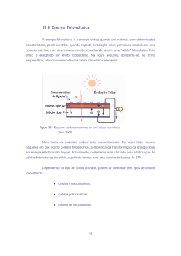 III.II Energia Fotovoltaica