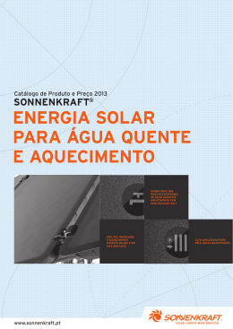ENERGIA SOLAR PARA &Aacute;GUA QUENTE E