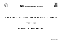 PLANO ANUAL DE ATIVIDADES DE AUDITORIA INTERNA – PAAAI