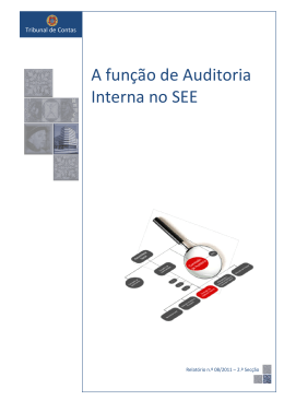 A fun&ccedil;&atilde;o de Auditoria Interna no SEE