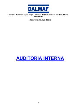 APOSTILA DE AUDITORIA INTERNA