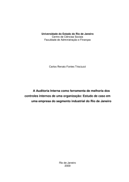 A Auditoria Interna como ferramenta de melhoria dos controles
