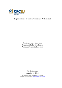 GERENCIANDO A AUDITORIA INTERNA