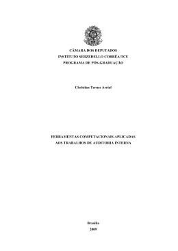Ferramentas computacionais aplicadas aos trabalhos de auditoria