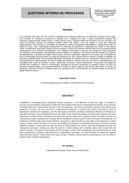 Auditoria Interna de Processos