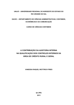 A CONTRIBUI&Ccedil;&Atilde;O DA AUDITORIA INTERNA NA QUALIFICA&Ccedil;&Atilde;O