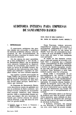 auditoria interna para empresas de saneamento básico