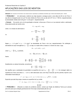 APLICA&Ccedil;&Otilde;ES DAS LEIS DE NEWTON