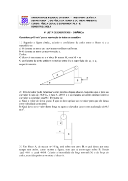 6&ordf; Lista - Detpo de F&iacute;sica da Terra e do Meio Ambiente