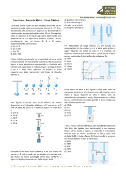 Exerc&iacute;cios &ndash; For&ccedil;a de Atrico &ndash; For&ccedil;a El&aacute;stica
