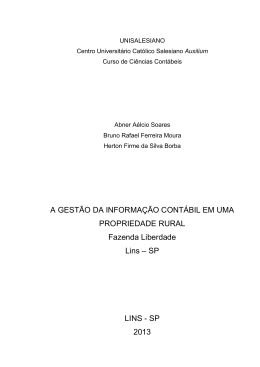 A GEST&Atilde;O DA INFORMA&Ccedil;&Atilde;O CONT&Aacute;BIL EM UMA
