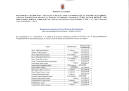 4 MUNIC&Iacute;PIO DA LouRlNH&Atilde; PROCEDIMENTO CONCURSAL