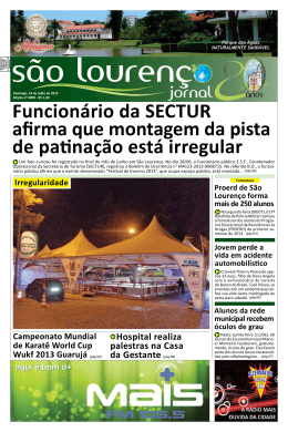 Funcion&aacute;rio da SECTUR afirma que montagem da pista de