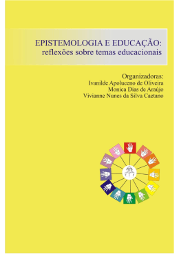 epistemologia e educa&ccedil;&atilde;o: reflex&otilde;es sobre temas