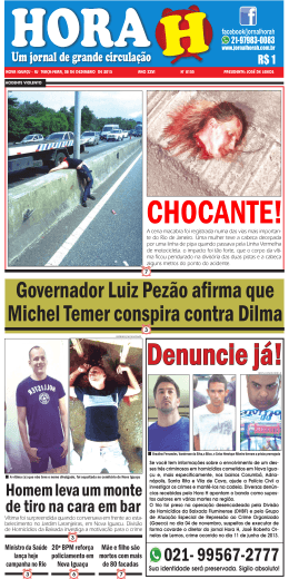 Governador Luiz Pezão afirma que Michel Temer