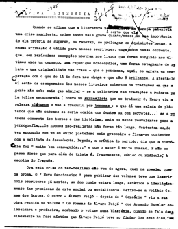 Quando se afirma que a literatura n ` . .- - W -&rsaquo;z