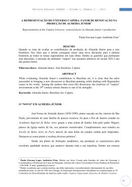 A REPRESENTA&Ccedil;&Atilde;O DO UNIVERSO CAIPIRA: FATOR DE