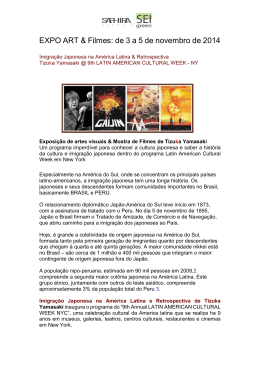 EXPO ART & Filmes: de 3 a 5 de novembro de 2014