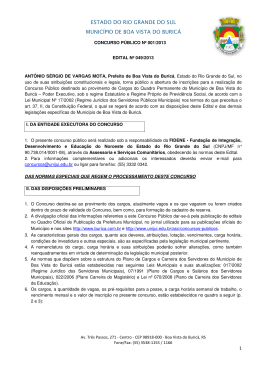 ESTADO DO MUNIC&Iacute;PIO DE ESTADO DO RIO GRANDE DO SUL