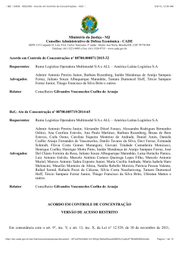 SEI / CADE - 0022458 - Acordo em Controle de Concentra&ccedil;&otilde;es