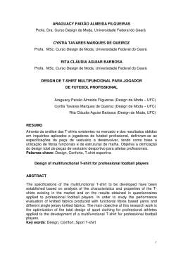 DESIGN DE T-SHIRT MULTIFUNCIONAL PARA JOGADOR DE