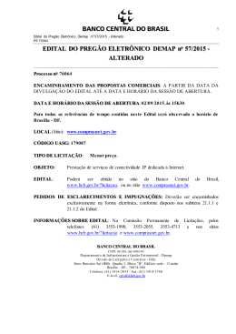Edital completo - Banco Central do Brasil