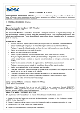 PROCESSO SELETIVO &ndash; 112/11