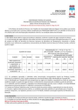 Edital De Abertura - Copeve - Universidade Federal de Alagoas