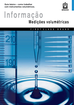 Informa&ccedil;&atilde;o Medi&ccedil;&otilde;es volum&eacute;tricas