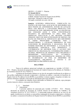 GRUPO I &ndash; CLASSE V &ndash; Plen&aacute;rio. TC 016.601/2013