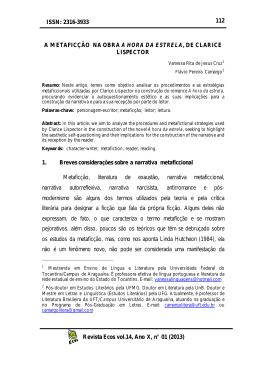 112 Revista Ecos vol.14, Ano X, n&deg; 01 (2013) ISSN: 2316