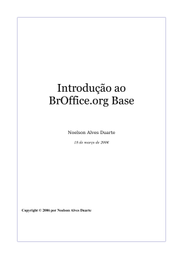 Introdu&ccedil;&atilde;o ao BrOffice.org Base