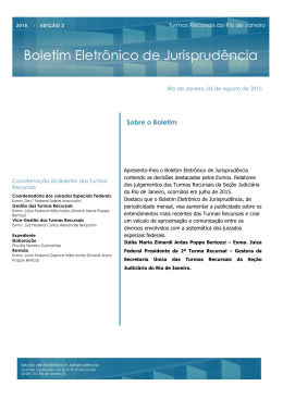 Boletim Eletr&ocirc;nico de Jurisprud&ecirc;ncia