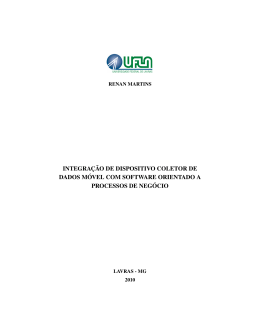 Integra&ccedil;&atilde;o de Dispositivo Coletor de Dados M&oacute;vel com