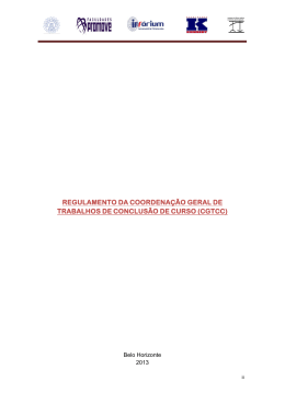 regulamento da coordena&ccedil;&atilde;o geral de trabalhos de conclus&atilde;o de