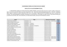 Resultado do Admissional e Convoca&ccedil;&atilde;o para Assinatura do Contrato