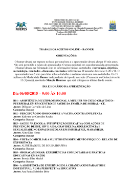 Dia 06/05/2015 &ndash; 9:00 &Agrave;S 10:00