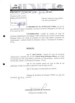 FUNDA&Ccedil;&Atilde;O uniro f