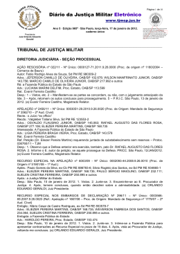 Di&aacute;rio da Justi&ccedil;a Militar Eletr&ocirc;nico
