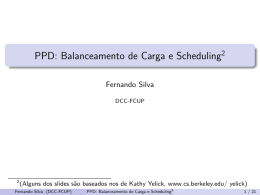 PPD: Balanceamento de Carga e Scheduling=1(Alguns dos slides
