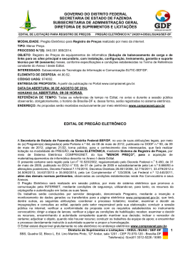 Edital Pe 024-14 - SRP Aquisi&ccedil;&atilde;o solu&ccedil;&atilde;o de